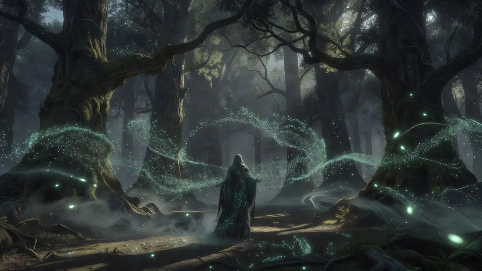 Twilight wisp grove