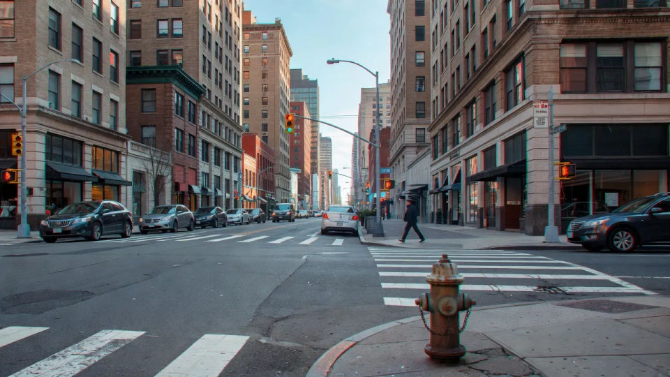Anaglyph street