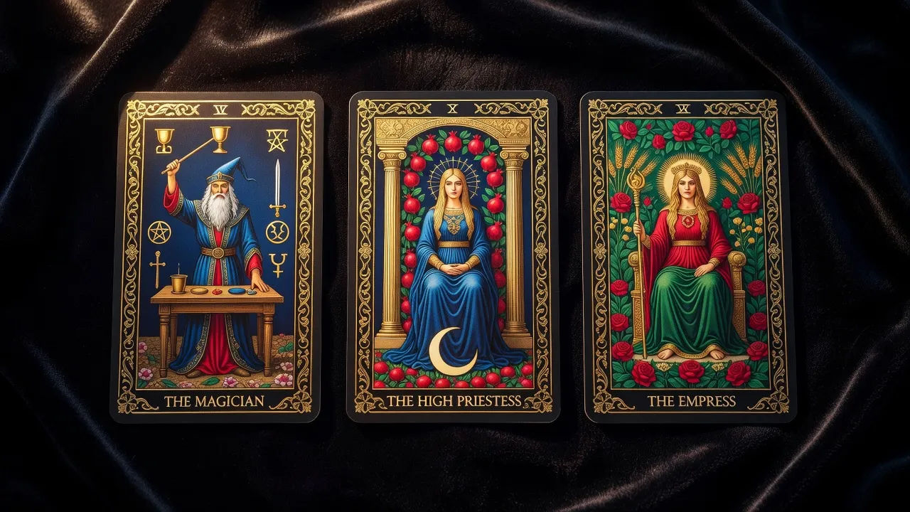 Three-card spread