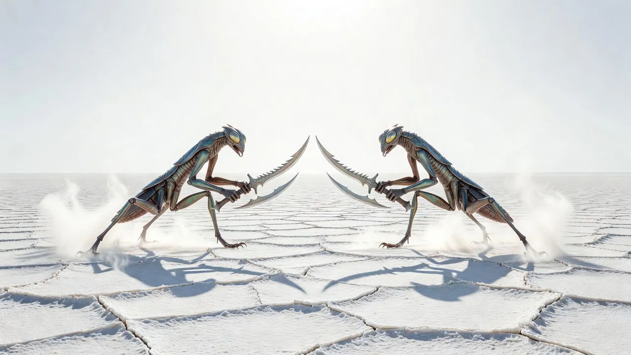 Duel on the salt flat
