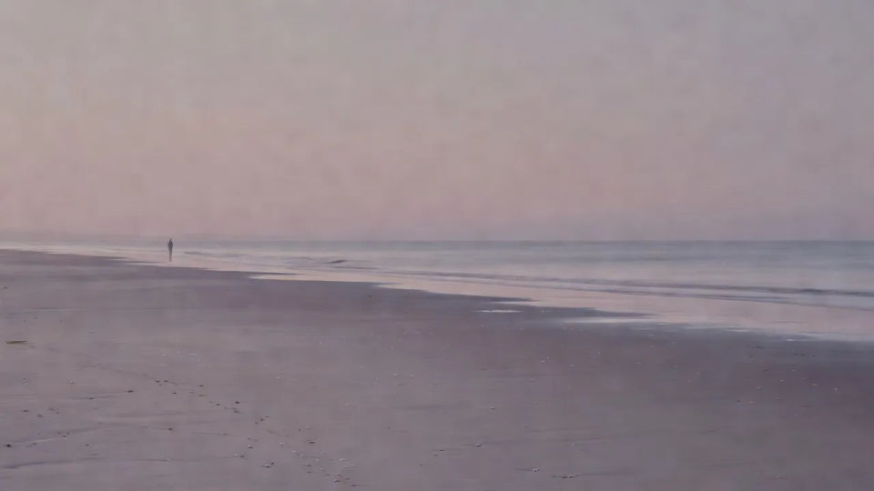 Twilight shoreline