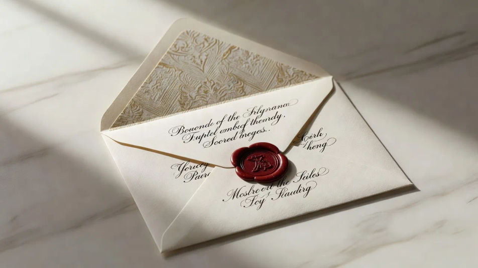 Invitation in an addressed envelope
