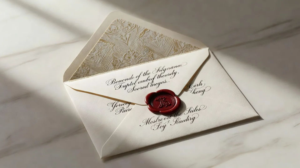 Invitation in an addressed envelope