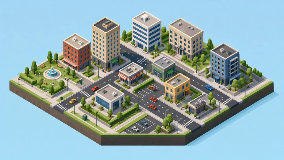 Floating city block
