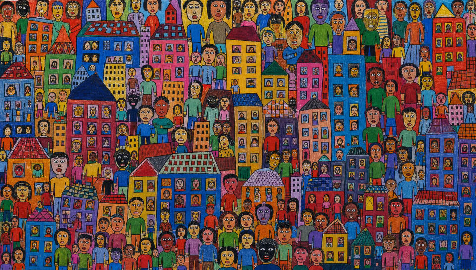 All-over crowd composition