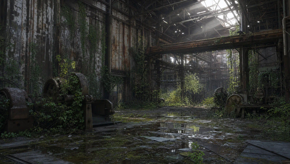 Reclaimed factory floor