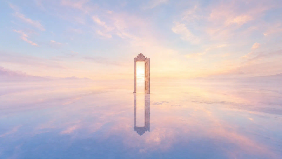 Mirror salt flat