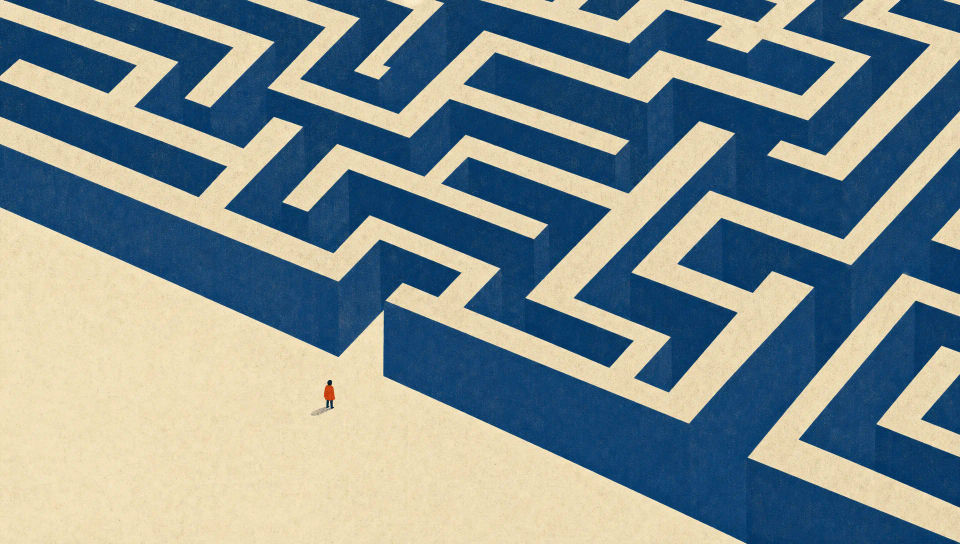 Maze from above
