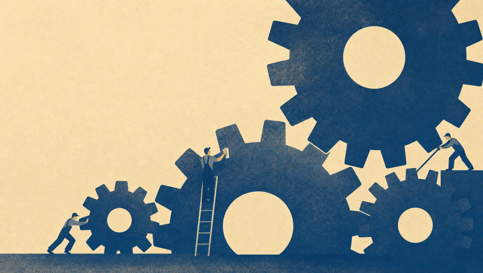 Office of giant gears