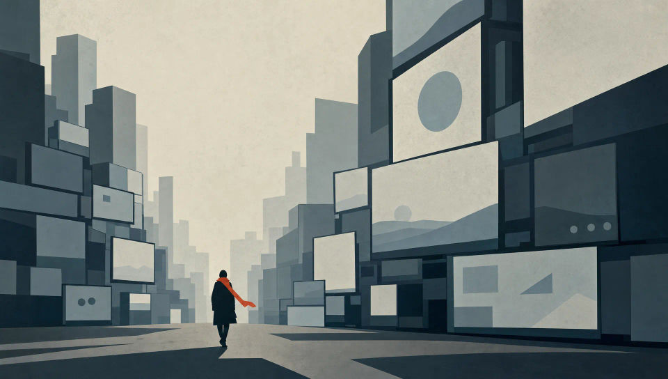 City of stacked screens