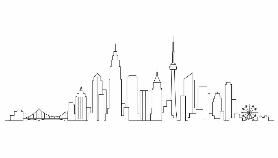 City skyline outline