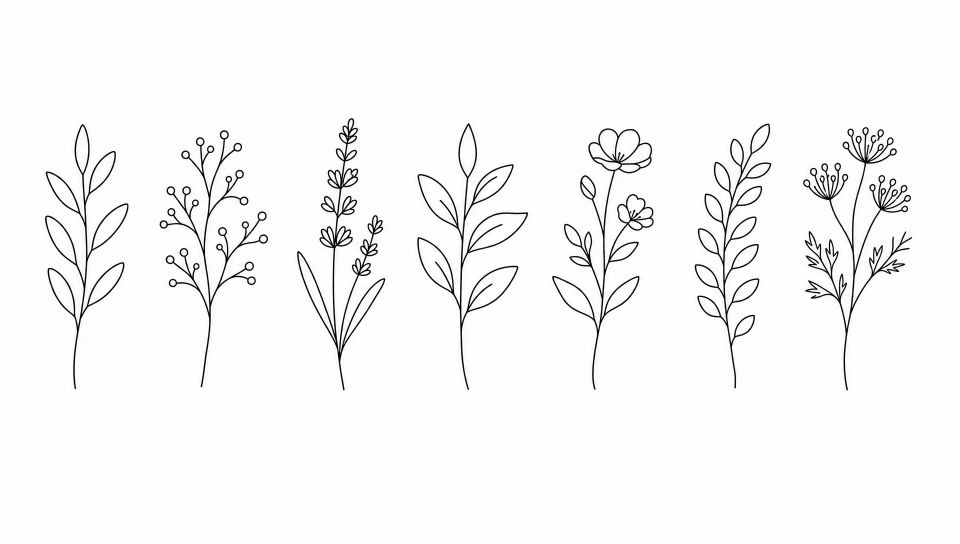 Garden sprigs panel