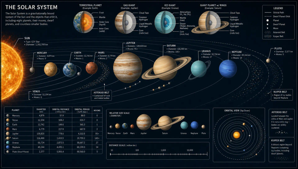 Solar system plate