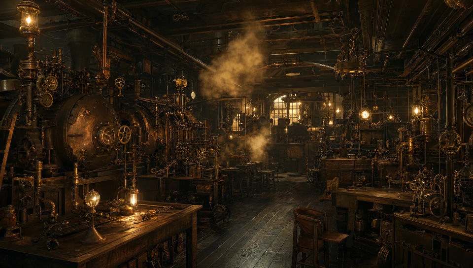 Cluttered workshop