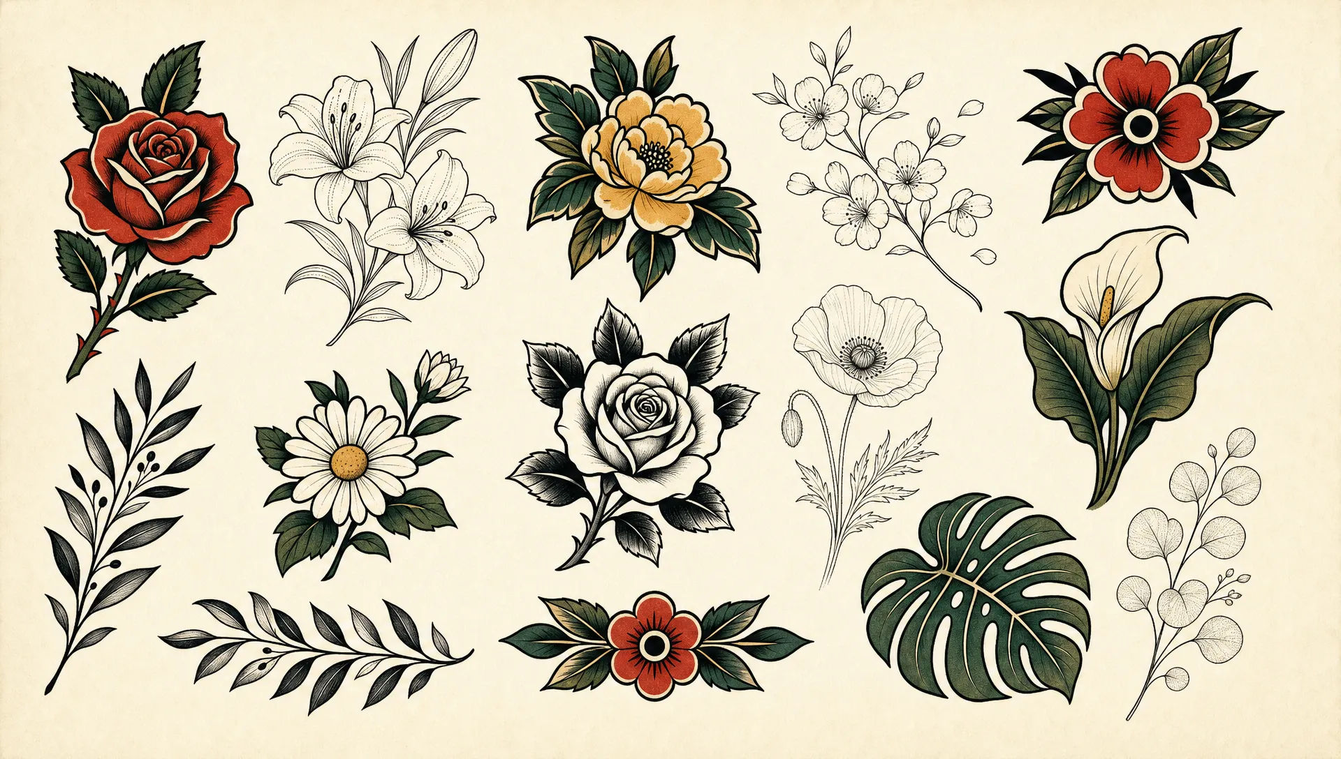 Botanical flash sheet