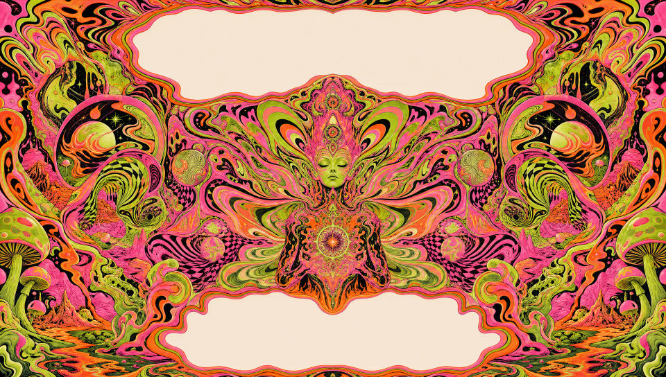 Psychedelic headline poster