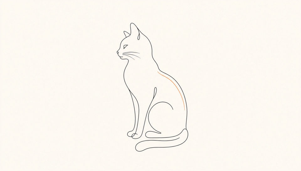 Line-art poster