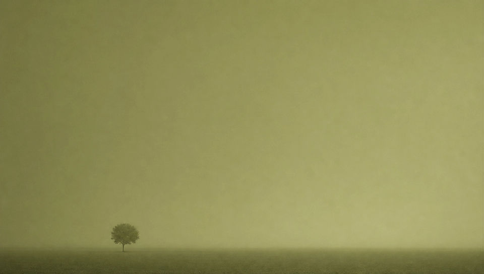 Negative-space poster