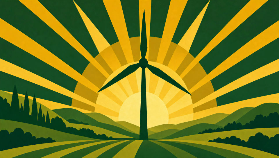 Green-energy campaign poster
