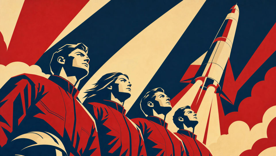 Space rally poster