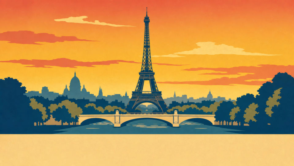 City landmark poster