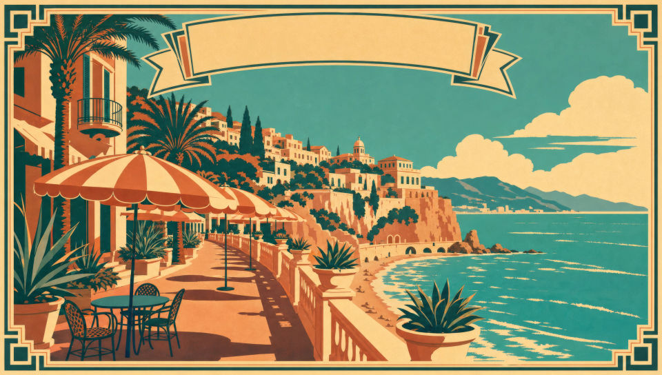 Riviera coast poster