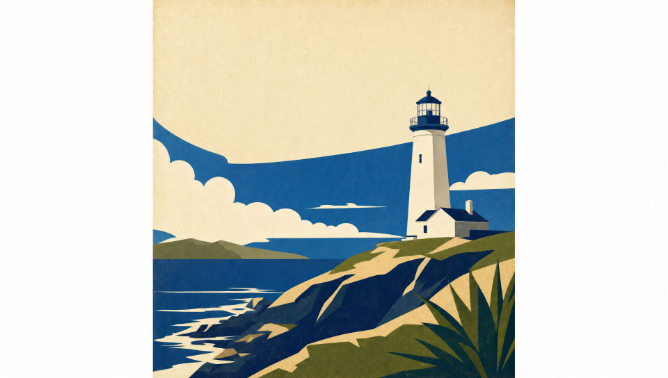 Mid-century travel poster