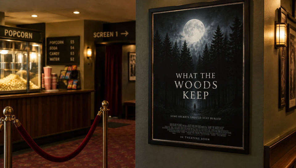 Movie-style Halloween posters