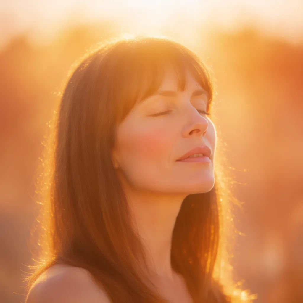 Photo with a golden hour glow and warm rim light