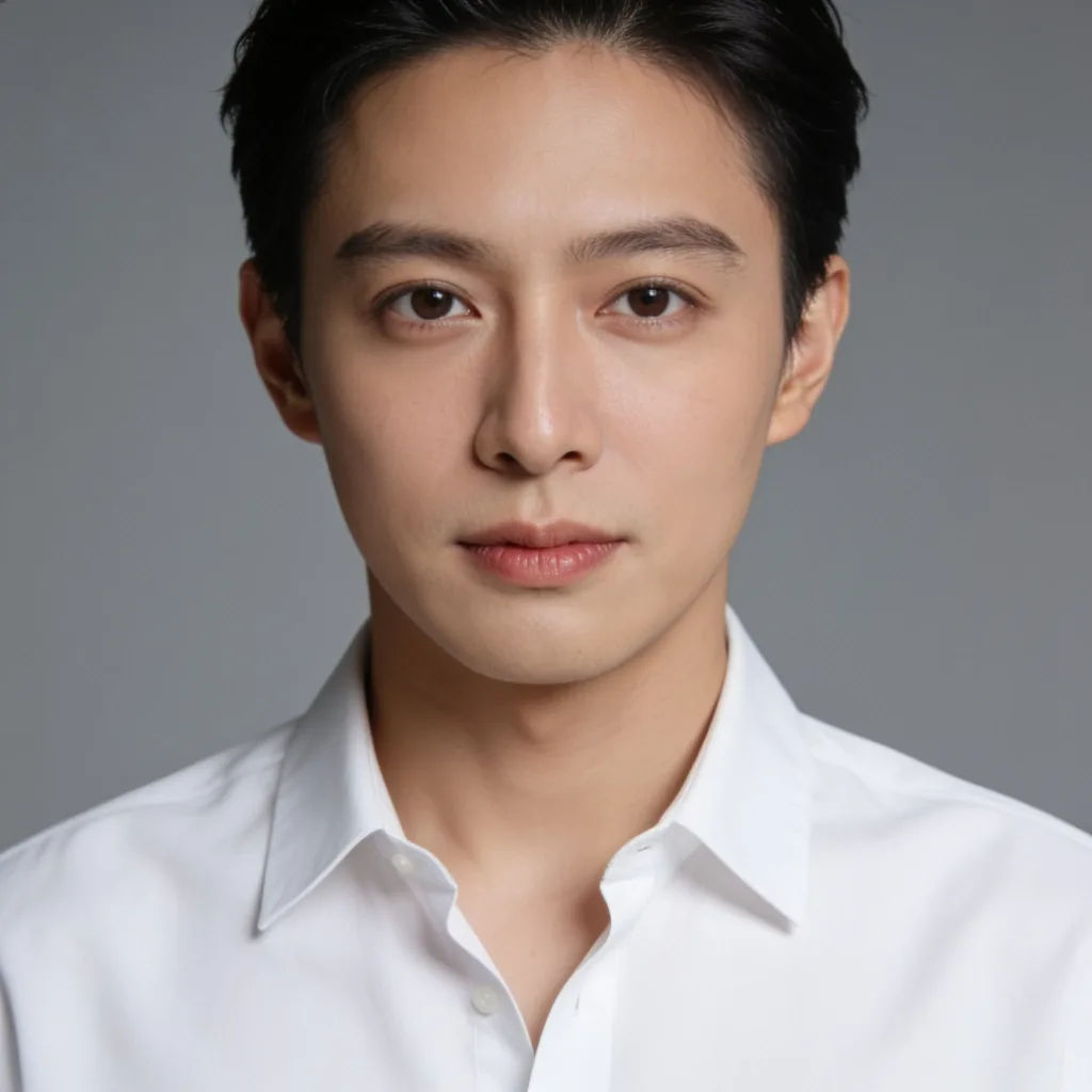 Portrait uncropped with added head and shoulder room matching studio light