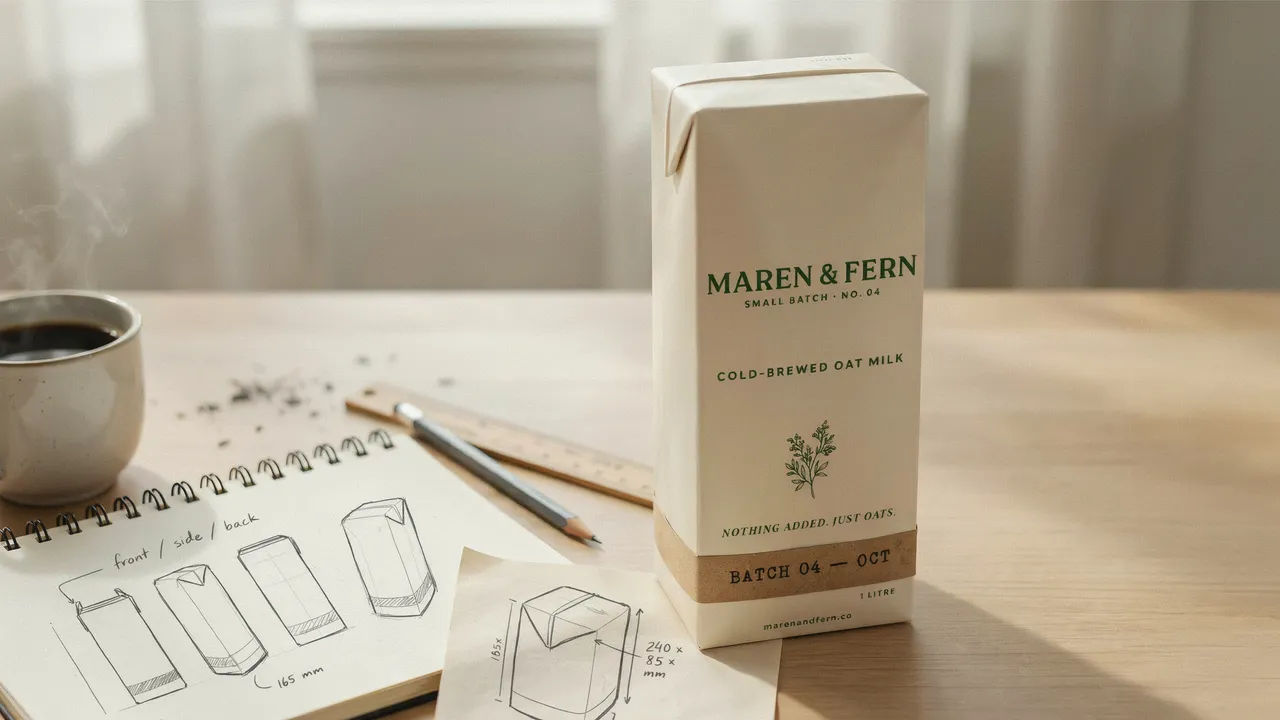 Concept a package before you brief a designer