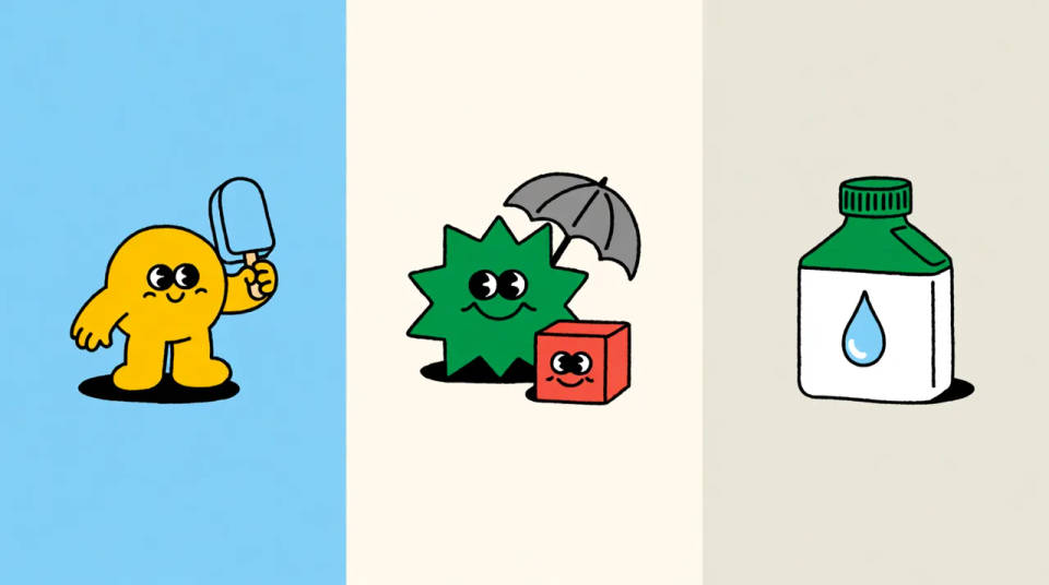 Uma ilustração só para a marca