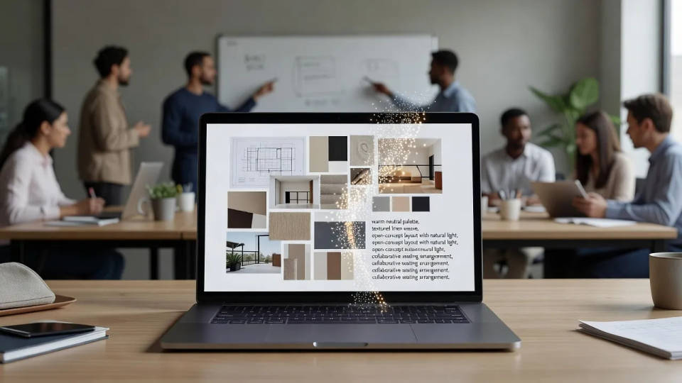 Turn a moodboard into words