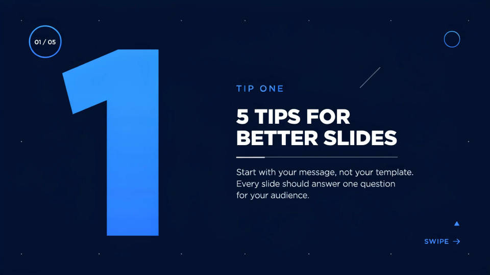 Turn slides into a social carousel