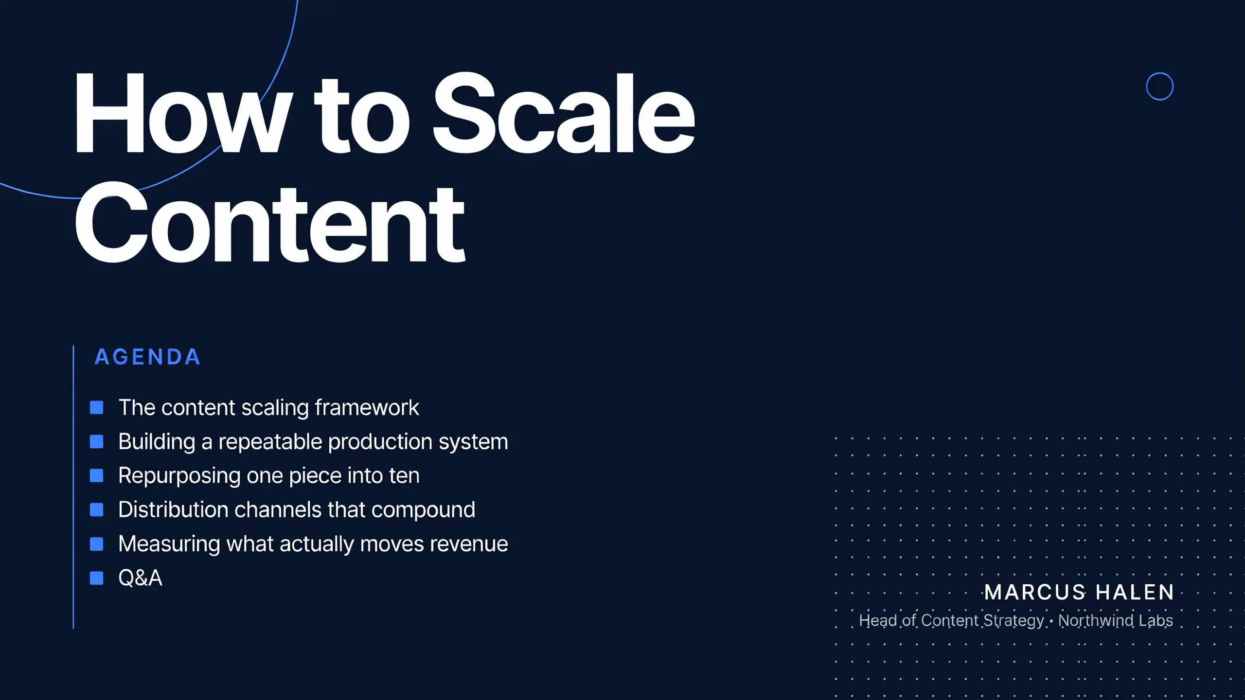 Design webinar and talk slides