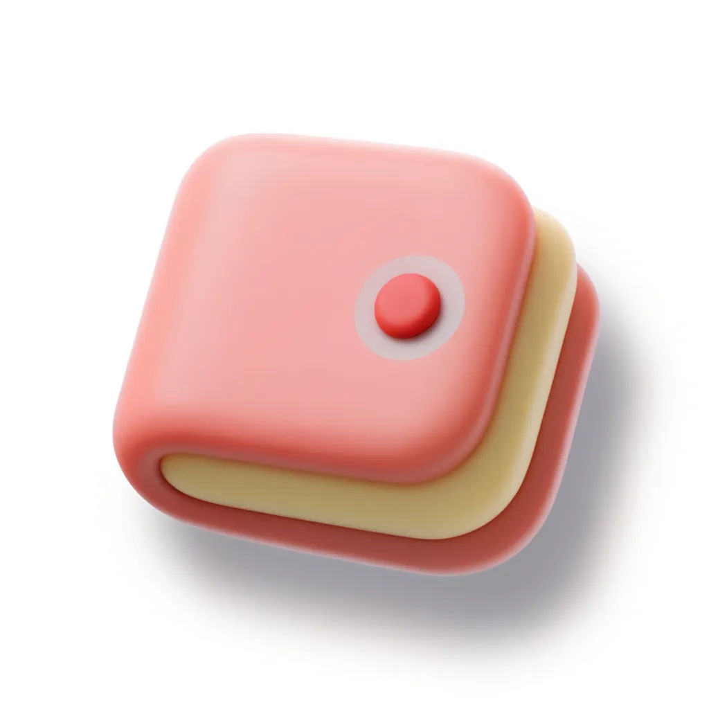 3D clay wallet icon with soft matte finish in coral and cream