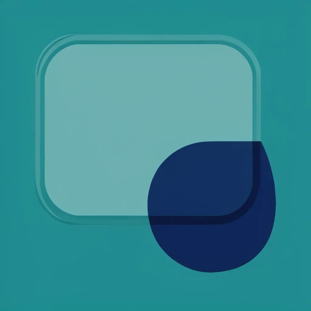 Duotone chat bubble icon in teal and navy on a transparent background