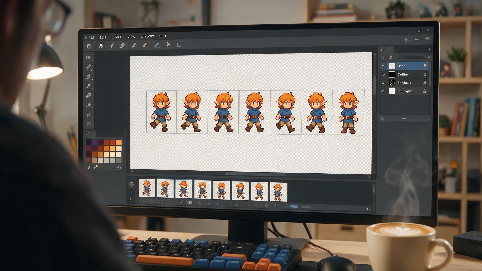 Character sprites and sprite sheets