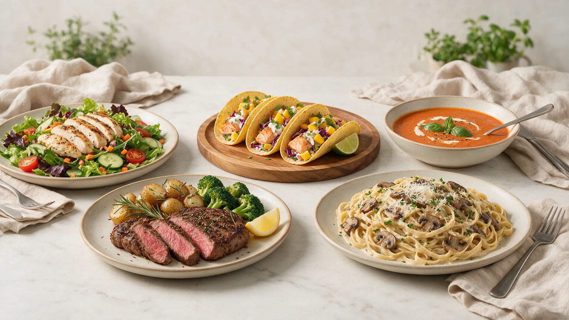 Menus and delivery apps