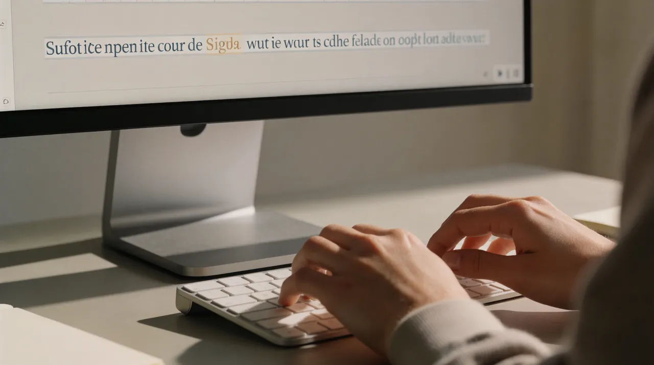 A caption editor with one word being corrected in the transcript
