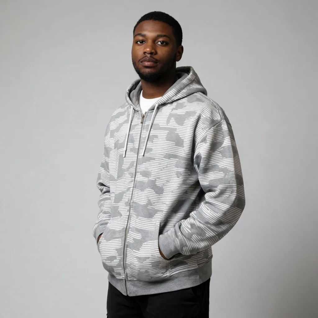Portrait moved onto a soft grey studio backdrop with matched light