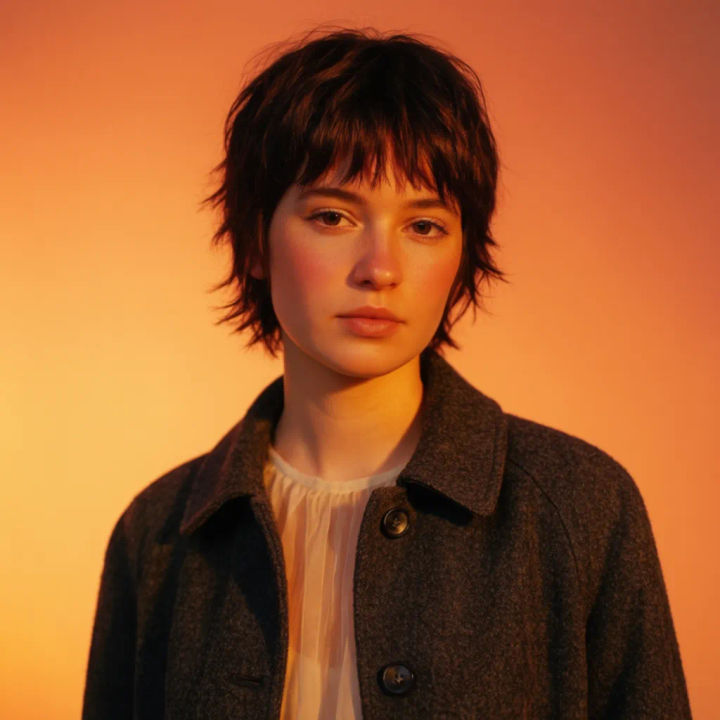 Subject placed on a shared gradient background to match a set