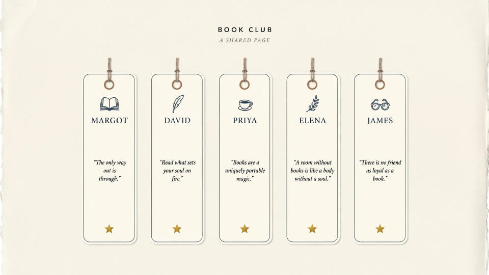 Book clubs and classrooms