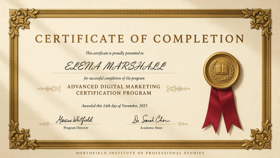 Course and training completion