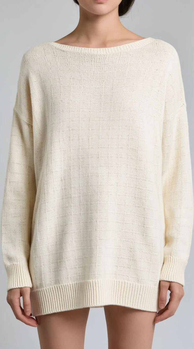 On-model scene of the garment on a neutral studio backdrop