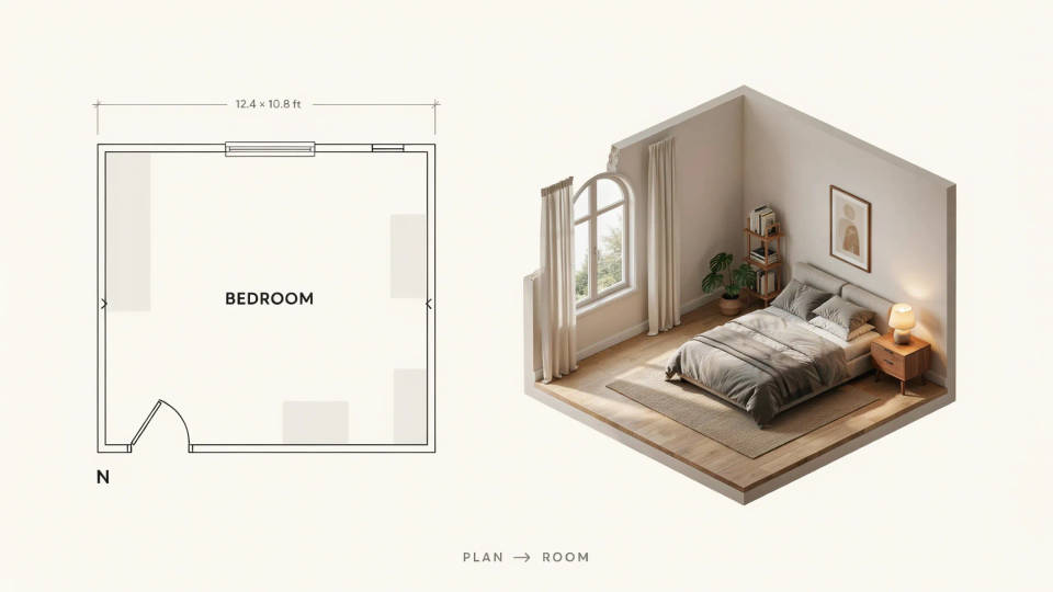 See the plan as a room