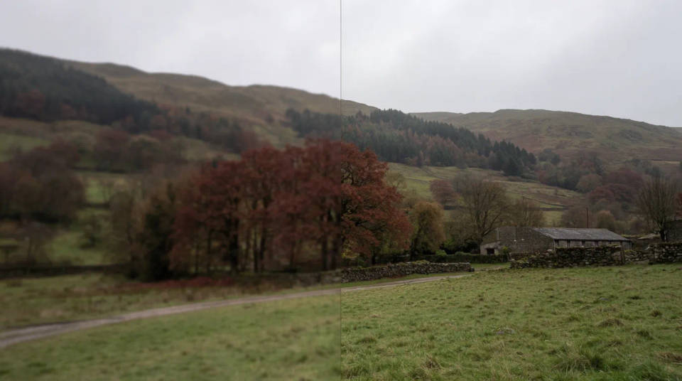 Recover crisp landscape texture