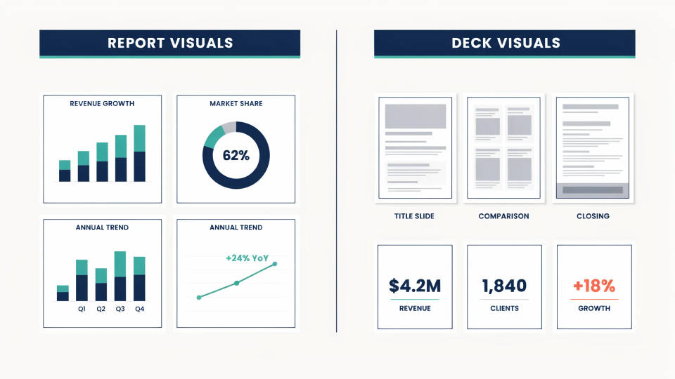 Report and deck visuals