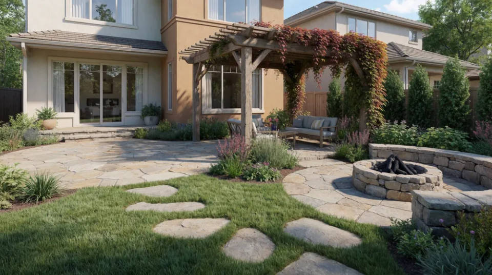 Paving, patios, and features