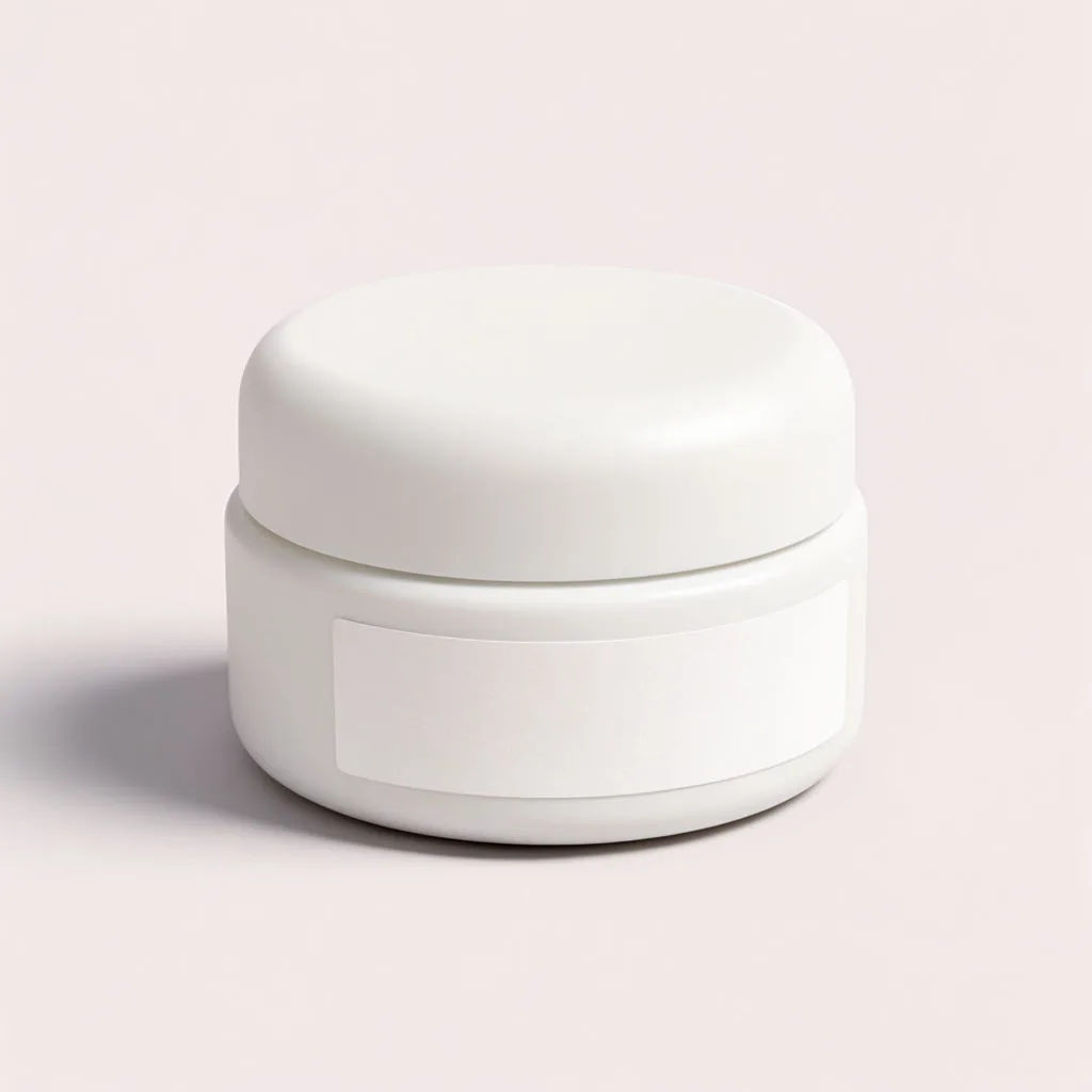 Product on a smooth pastel backdrop with even studio light